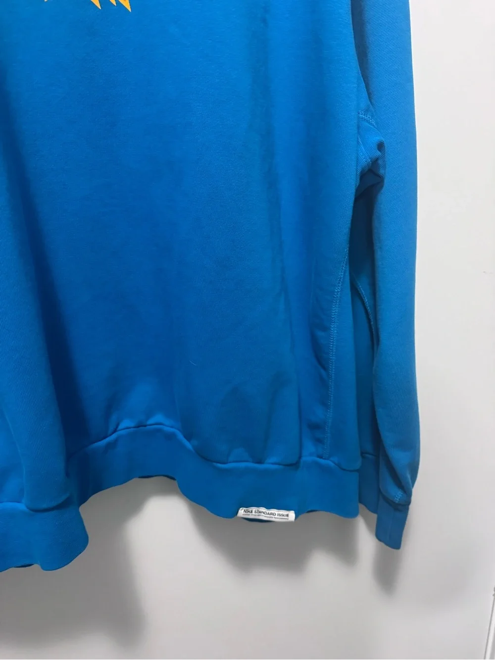 Nike Blue Crewneck Sweatshirt with Multicolor Star Logo